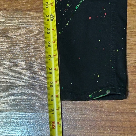 Tripp NYC Jeans Sz 9 Black Splatter Stretch Skinny Skull Rivet Punk Goth Emo Y2K - Picture 14 of 14